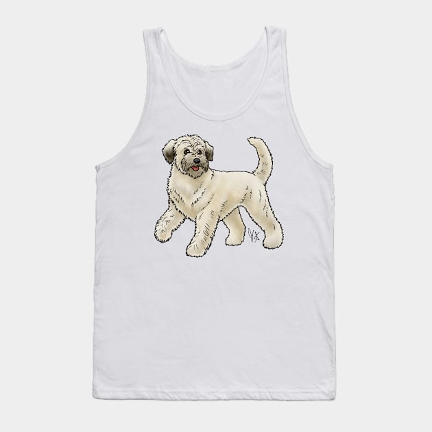 Dog - Soft-Coated Wheaten Terrier - Heavy Cream Tank Top by Jen's Dogs Custom Gifts and Designs